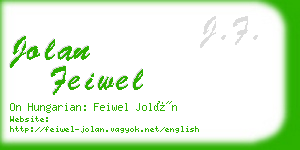 jolan feiwel business card